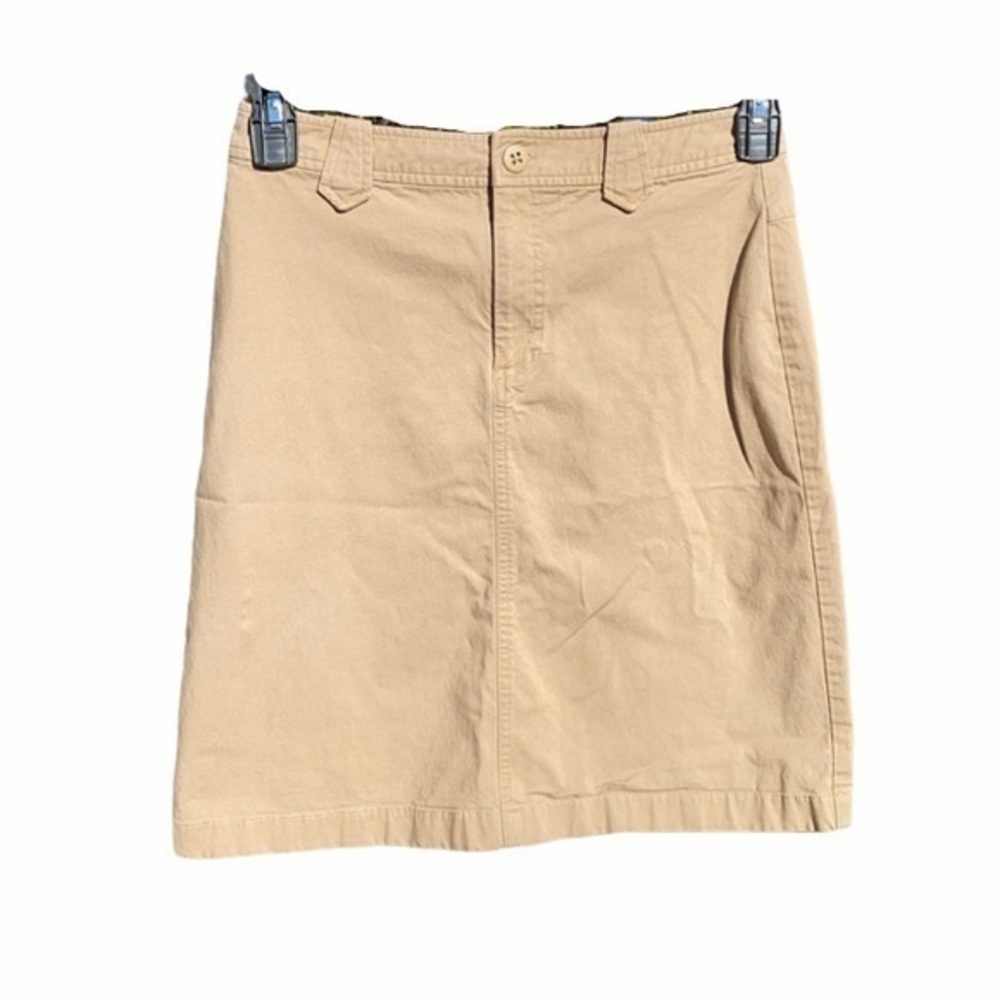 Banana Republic women’s midi skirt khaki belt loops size 6